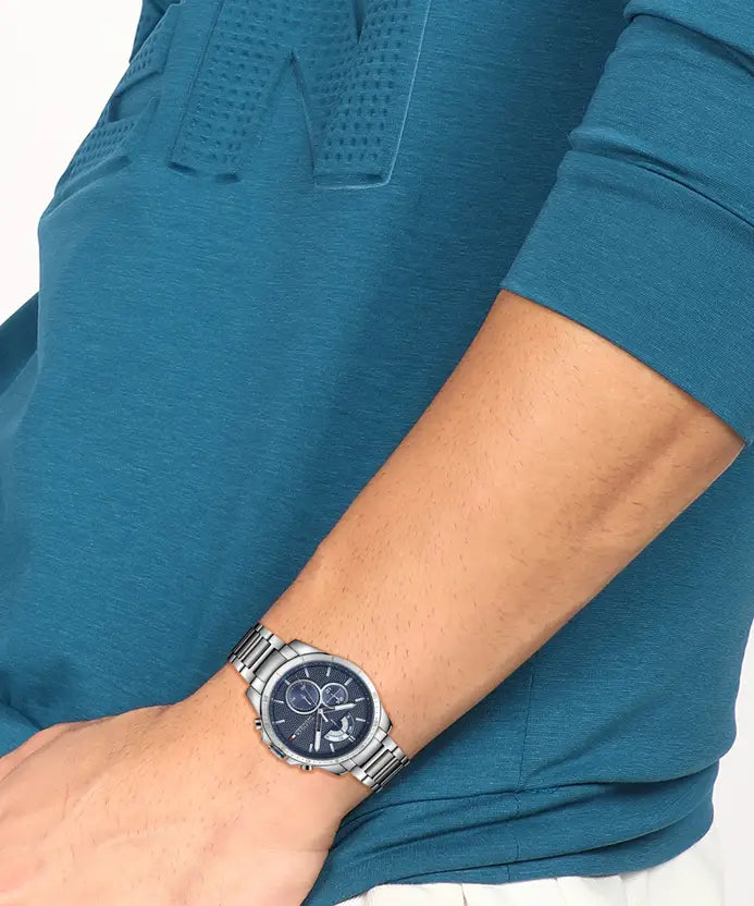 Tommy Hilfiger Men Bracelet Style Analogue Chronograph Watch NBTH1791348